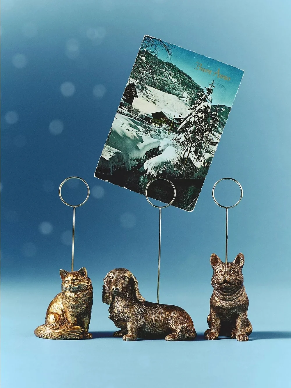 Anthropologie Gold Dachshund Dog Photo Holder - Decorative Home Accent